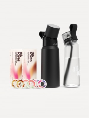 Black Air Up Harmony Bundle Twist Pro Pitch Black 28oz Twist Pearl White 22oz Bottles | NZ MLN-792864
