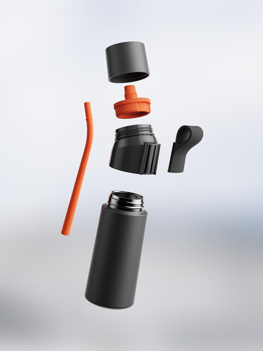Black Air Up Twist Pro Steel Bottles | NZ  MBT-715308