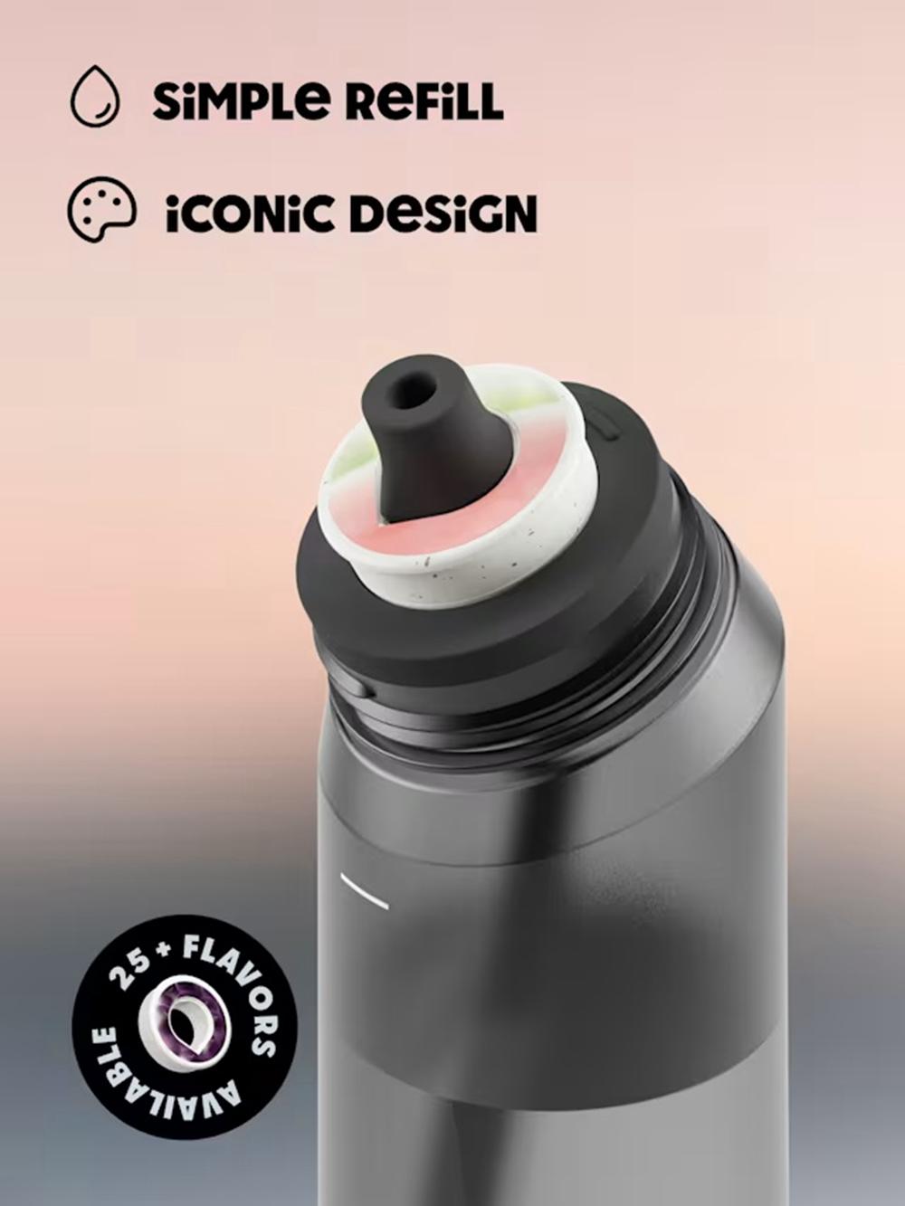 Charcoal Grey Air Up Twist 650ml Bottles | NZ  RJM-935418