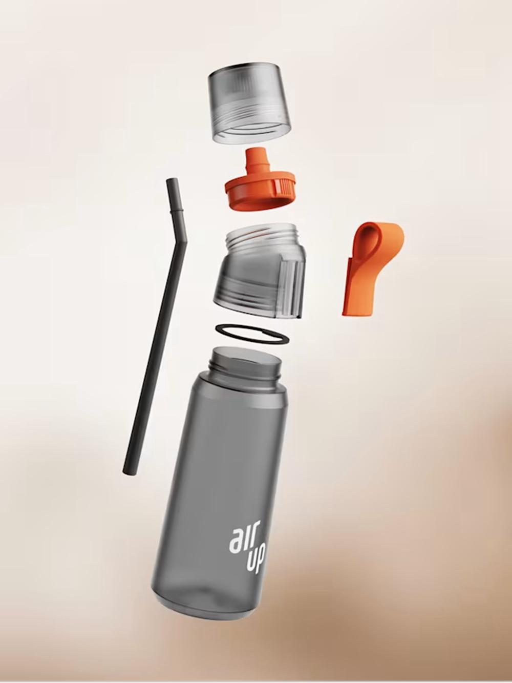 Charcoal Grey Air Up Twist Pro 1000ml Bottles | NZ  XIG-609371