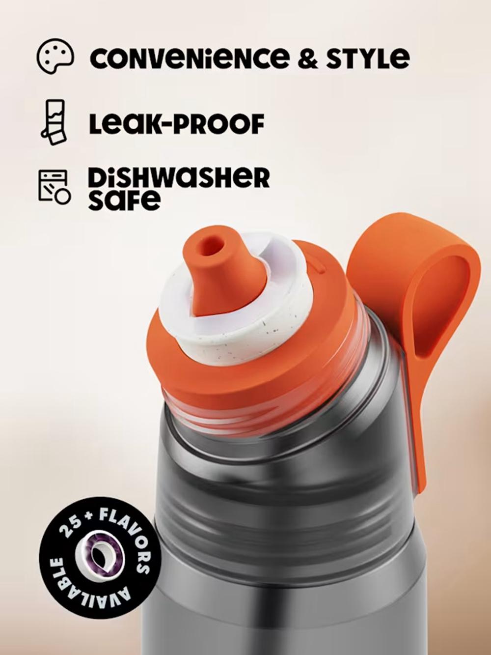 Charcoal Grey Air Up Twist Pro 1000ml Bottles | NZ  XIG-609371