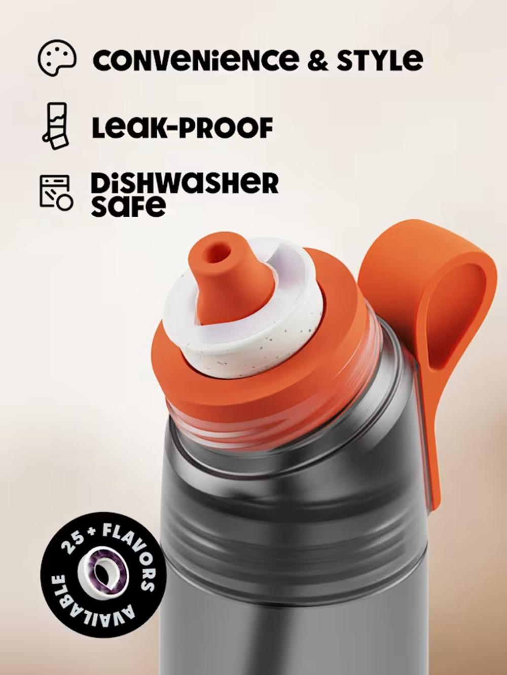 Charcoal Grey Air Up Twist Pro 600ml Bottles | NZ  KRI-928607