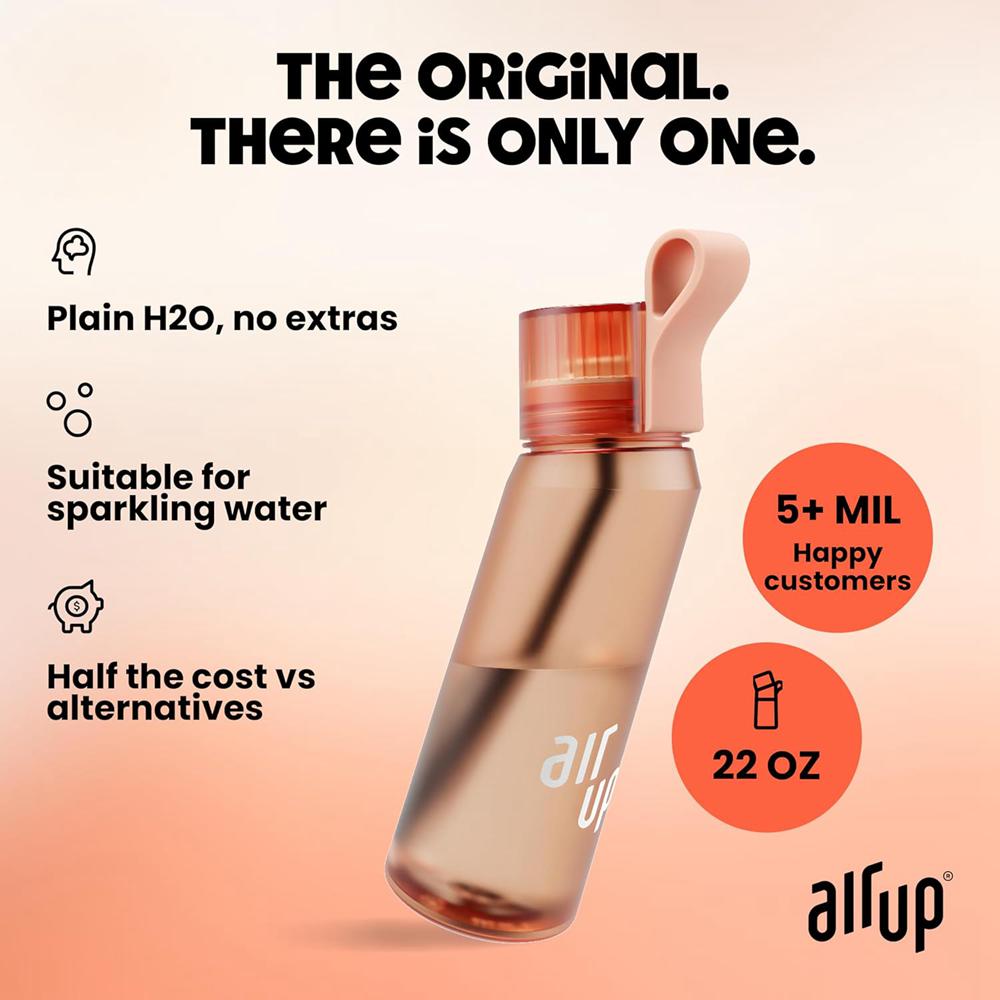Electric Orange Air Up (22 oz) 5 scent pods & straw Bottles | NZ  NJM-578039