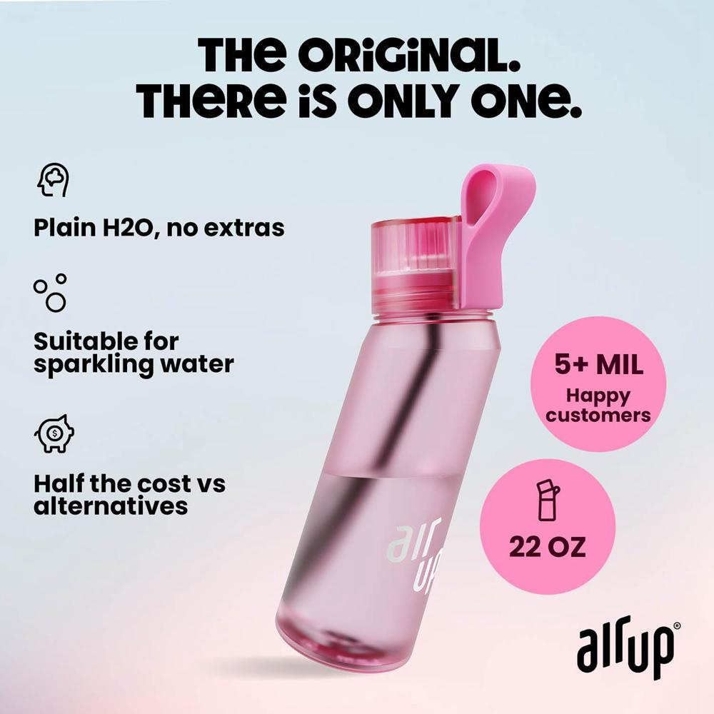 Hot Pink Air Up (22 oz) 5 scent pods & straw Bottles | NZ  IMO-049532