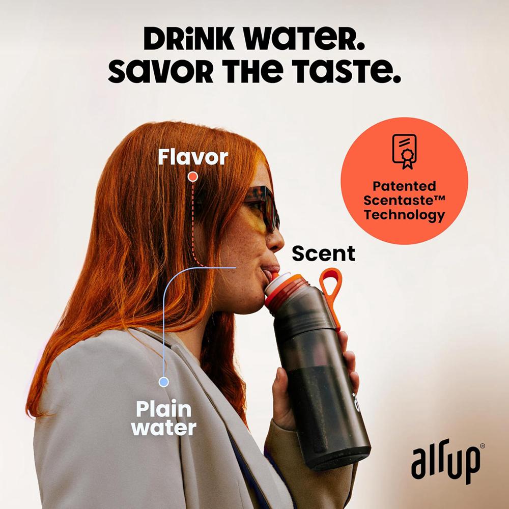 Pitch Black Air Up (16oz) Steel + 5x pods Flavor Fiesta Flavored Bottles | NZ  AWO-320954