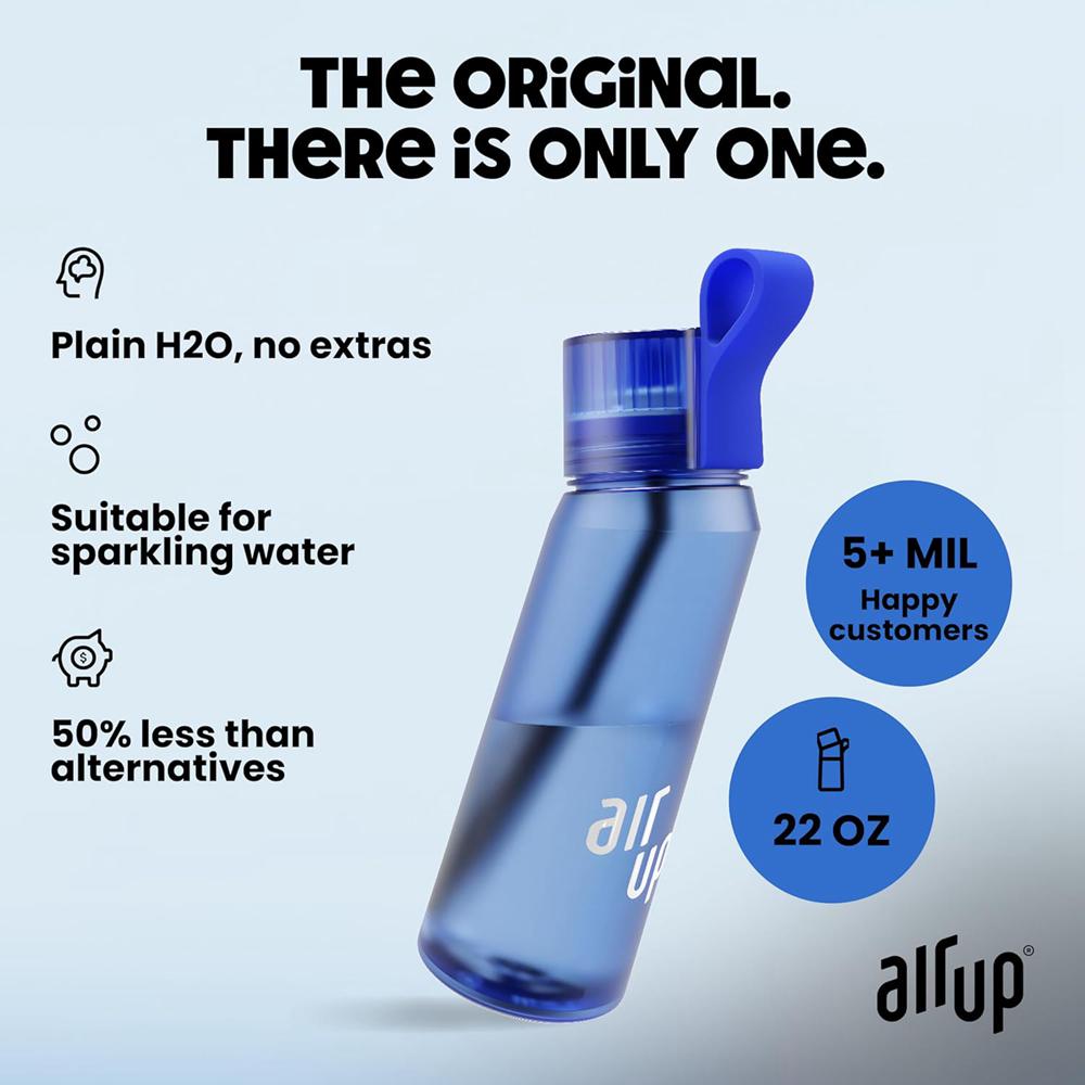 Royal Blue Air Up (22 oz) 5 scent pods & straw Bottles | NZ  VHF-021495