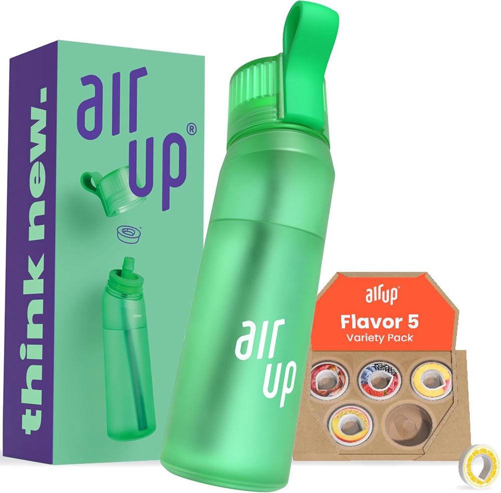 Vibrant Green Air Up (22 oz) 5 scent pods & straw Bottles | NZ  RFT-813924